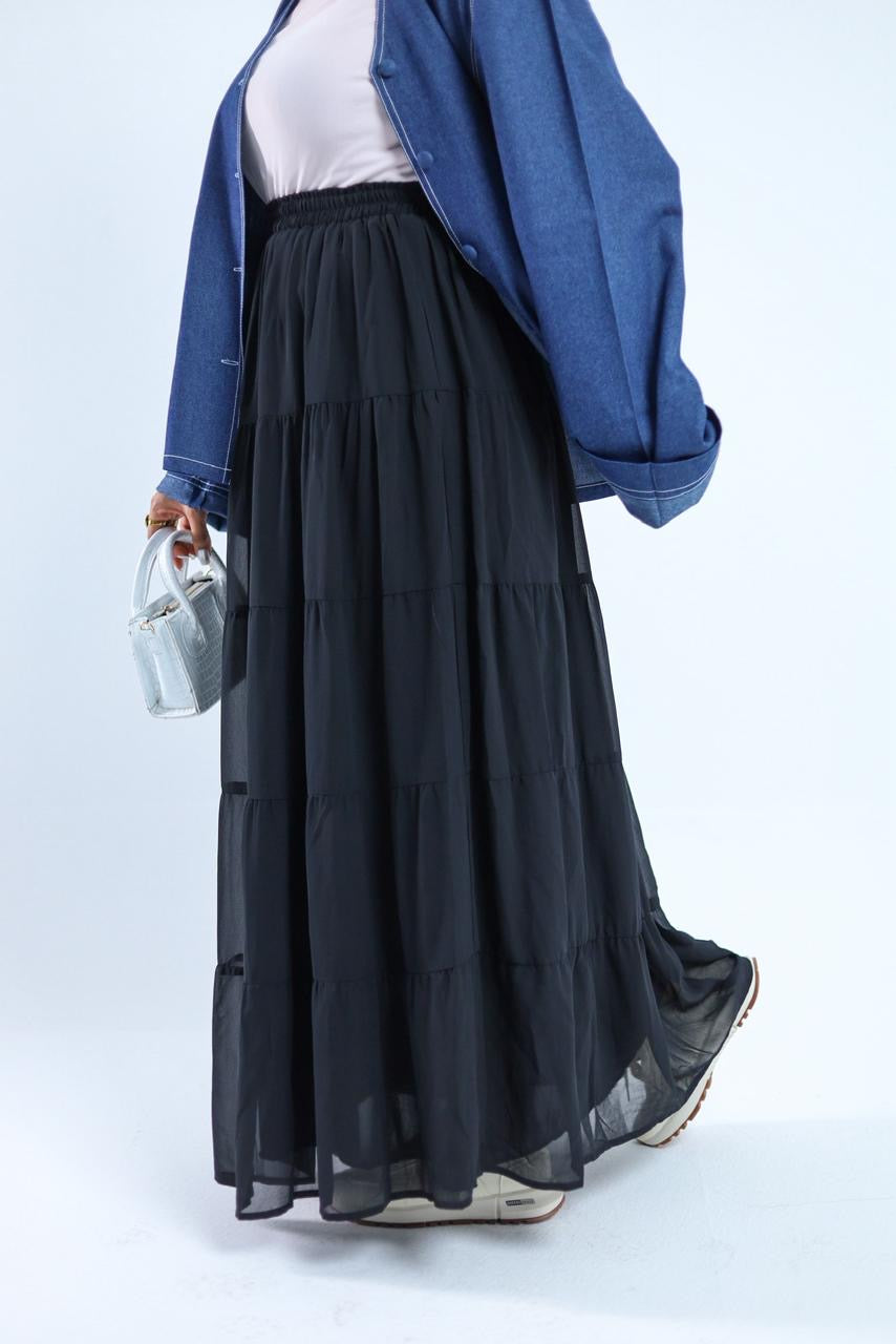 Layered Chiffon Skirt