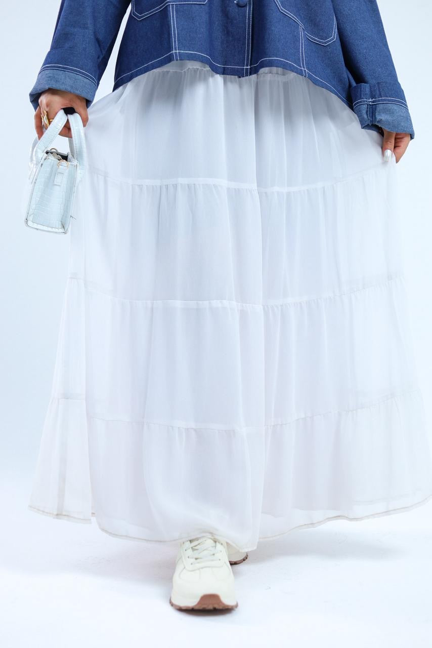 Layered Chiffon Skirt