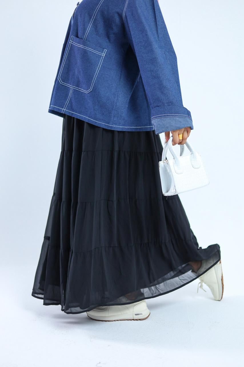 Layered Chiffon Skirt