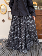 Polka Dot Chiffon Skirt