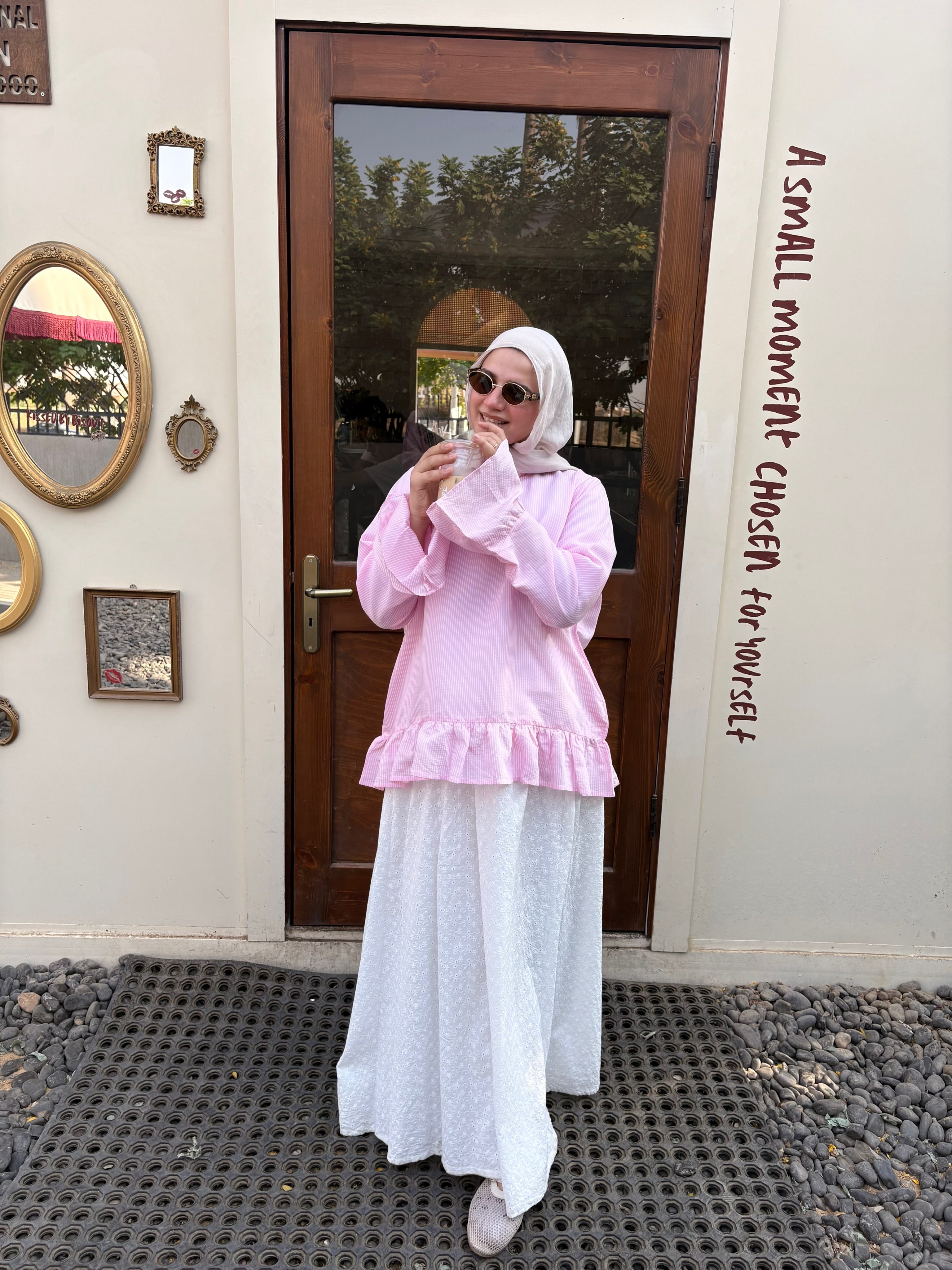 Ruffle Hem Blouse