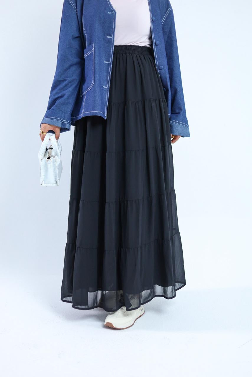 Layered Chiffon Skirt