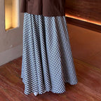 Gingham Flared Skirt