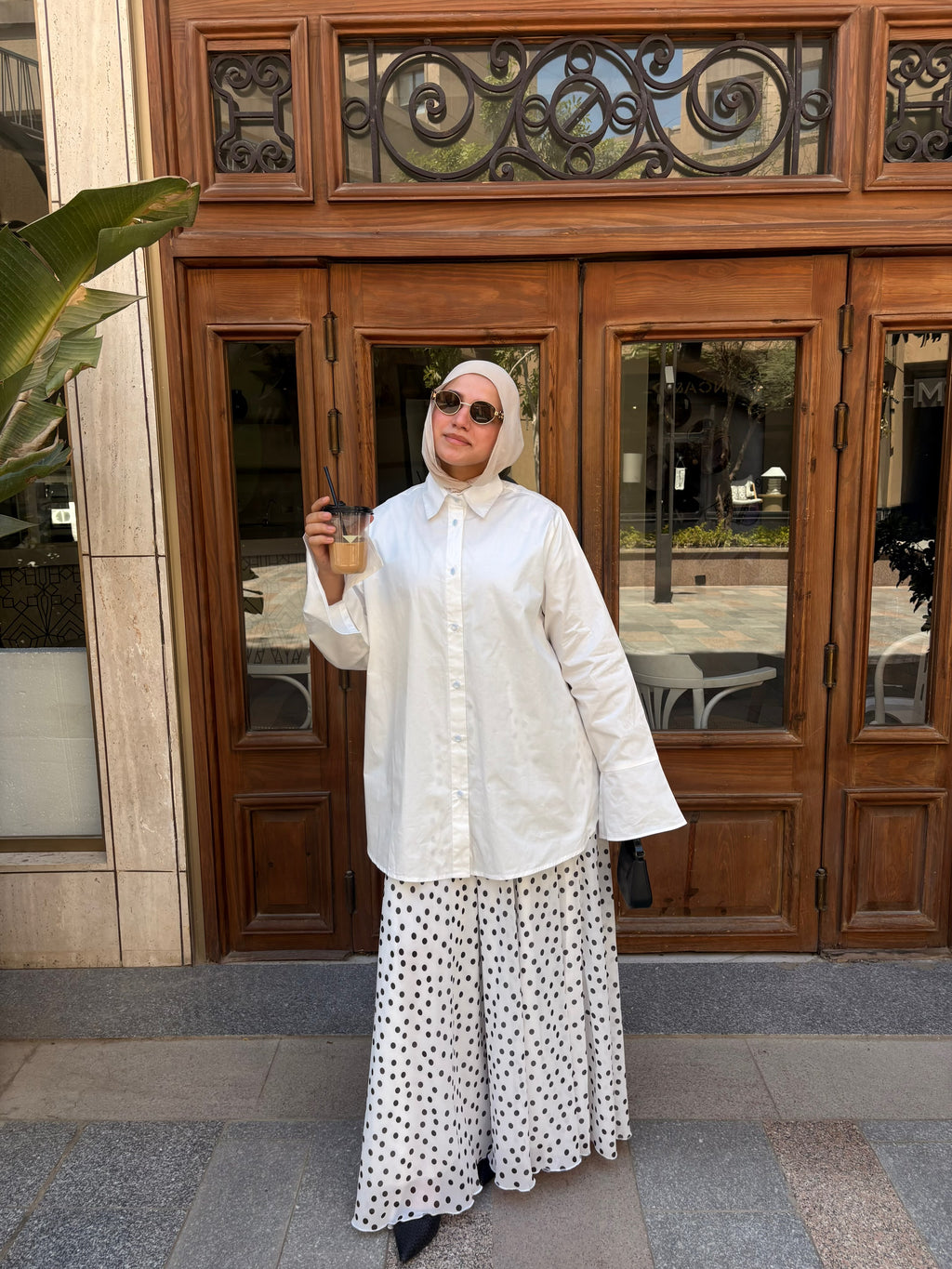 White Oversized Poplin Shirt