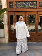 White Oversized Poplin Shirt