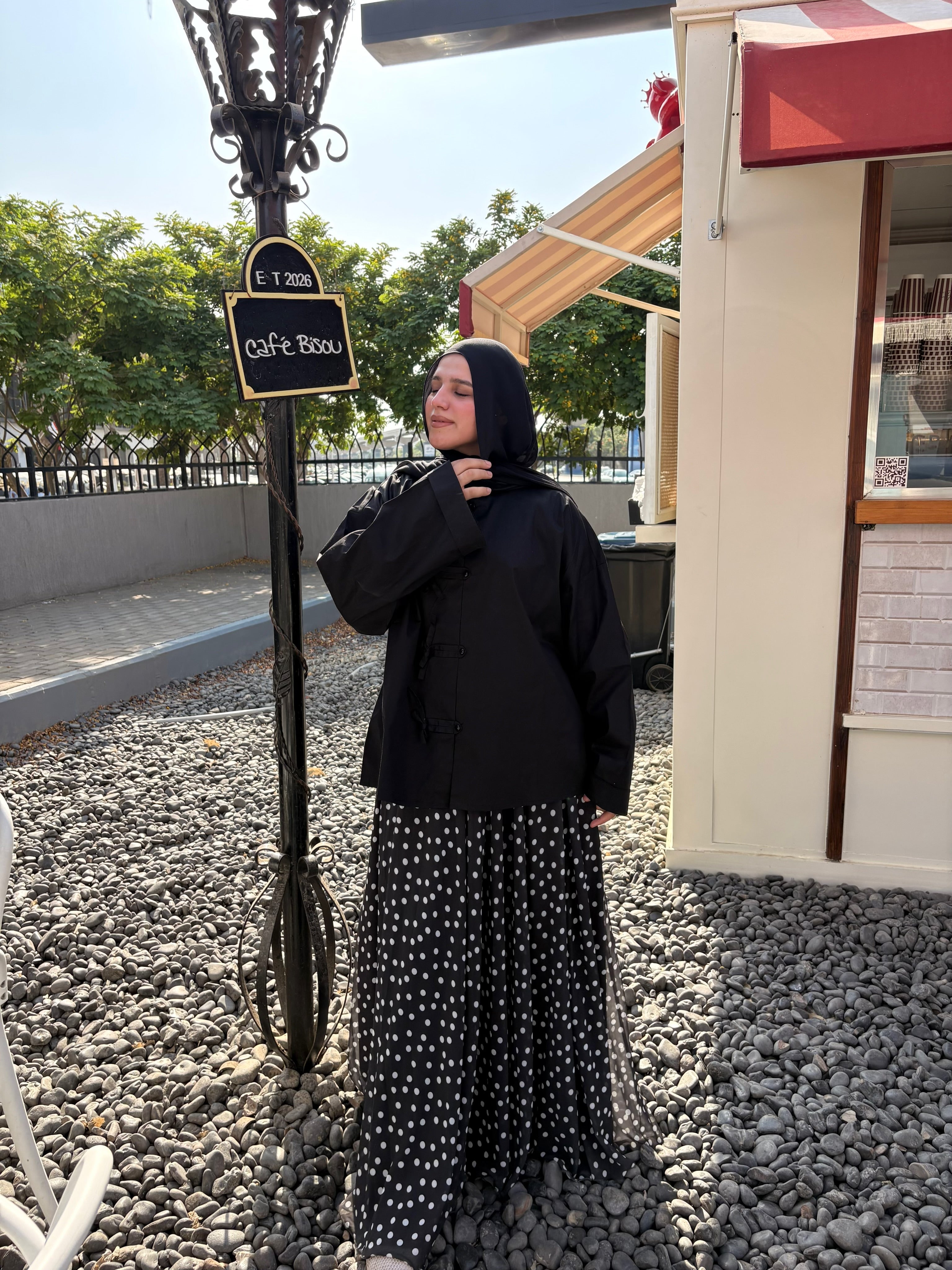 Polka Dot Chiffon Skirt