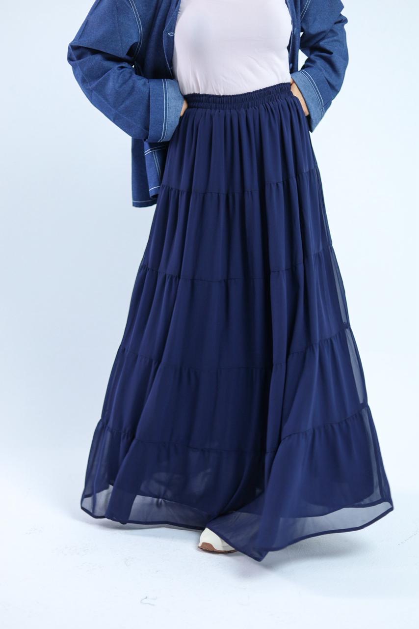 Layered Chiffon Skirt