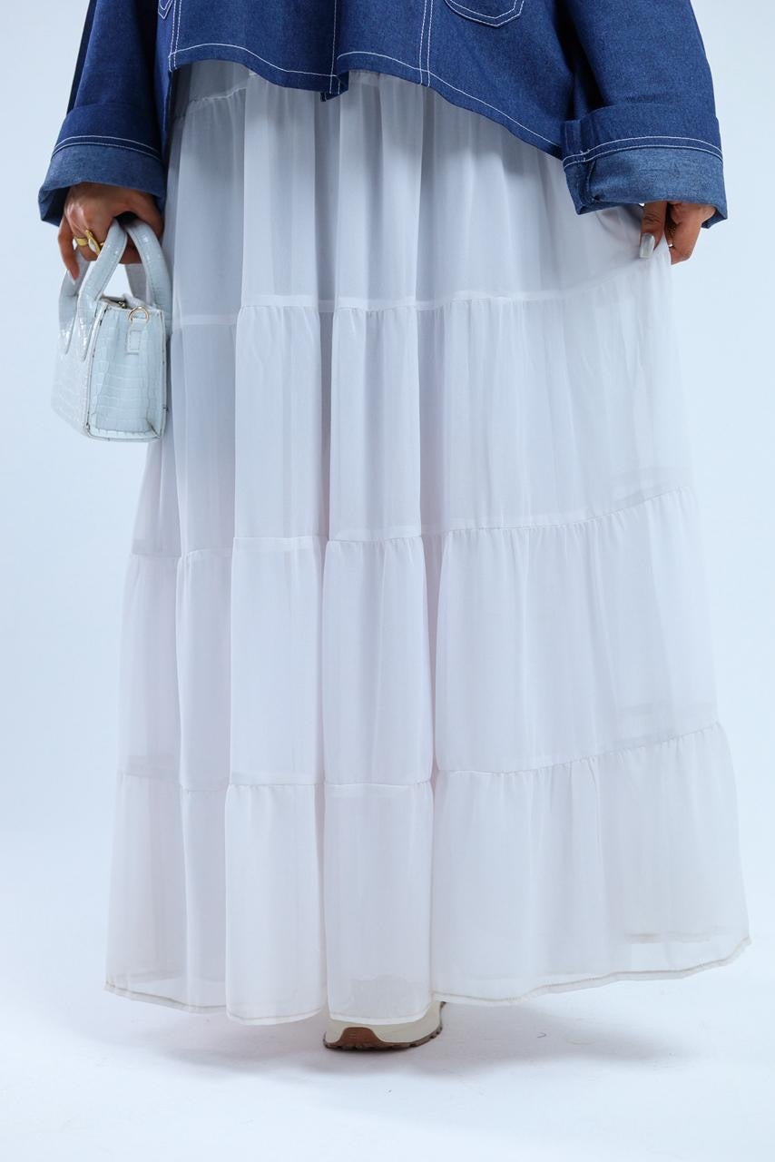 Layered Chiffon Skirt